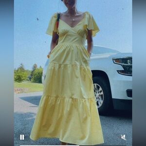 Elegant Yellow Dress